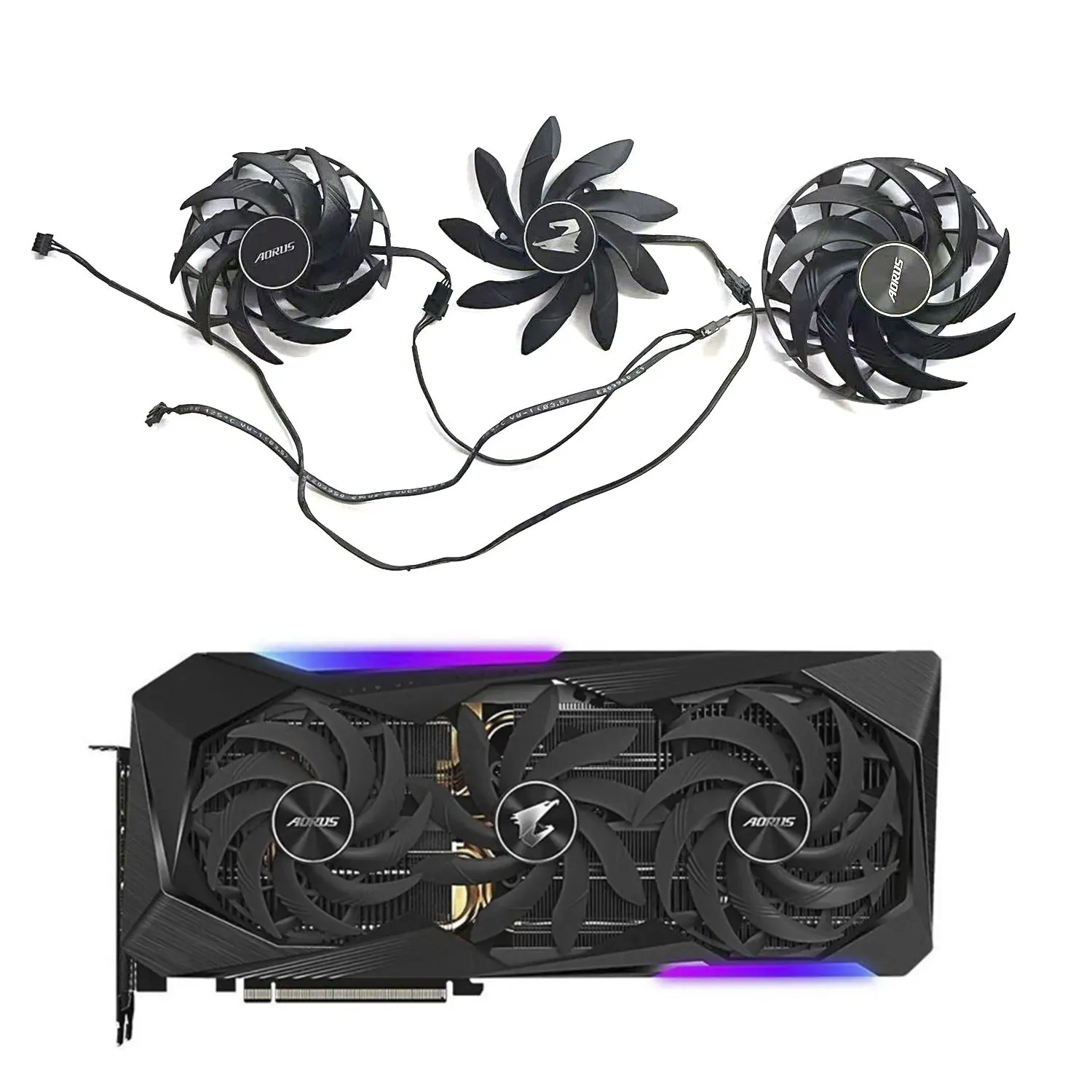 Ventola Della Scheda Grafica Pld10015B12H 0.55A 4Pin Per Gigabyte Aorus Geforce Rtx 3070 3080 3090 Xtreme Rx 6800 6900 Xt Master 16G