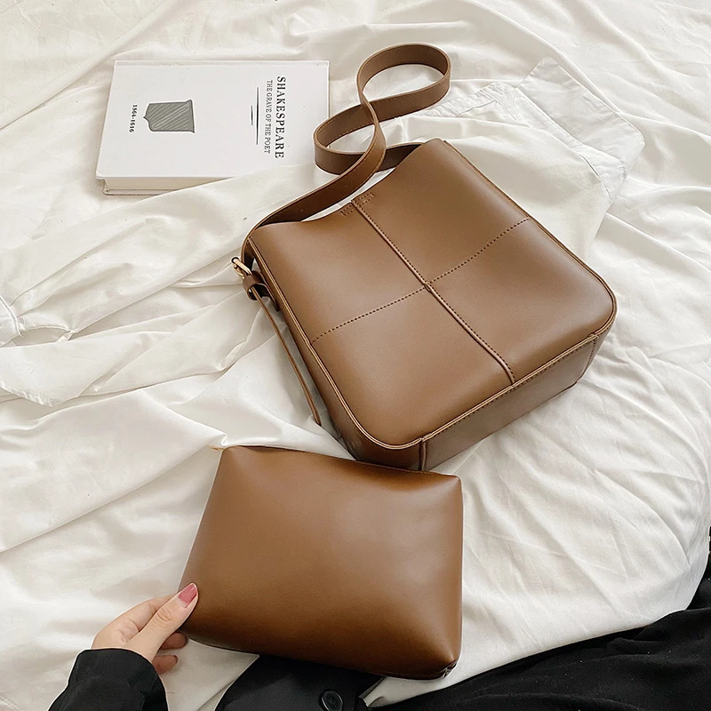 

2PCS/Set Luxury Handbags Wholesale Purses And Handbags Luxury Designer Composite Bags For Women 2022 New Fashion Shoulder Bag