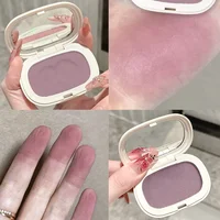 Monochrome Mud Blusher Contour Matte Natural Cheek Tint Purple Taro Low Saturation Waterproof Soft Contouring Cream Cosmetics 1