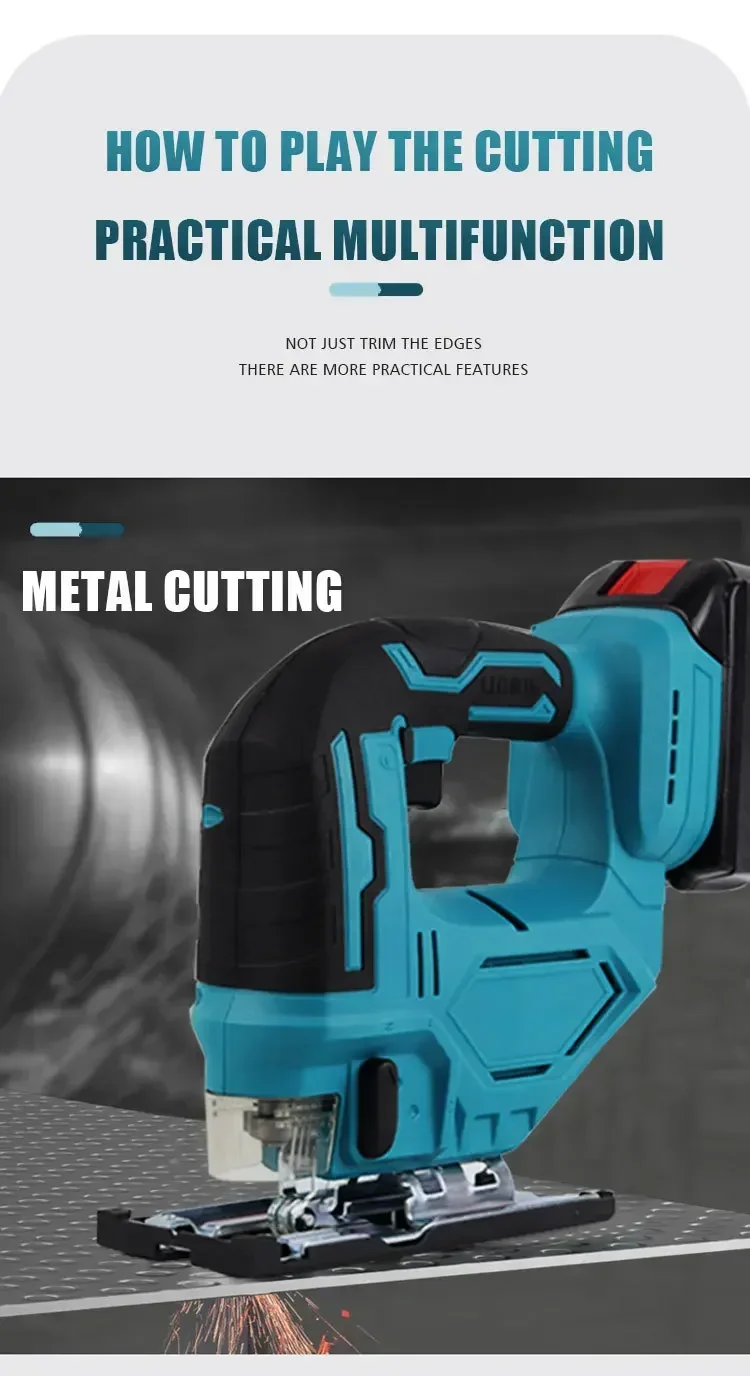 Makita 18V Curva El&eacute;ctrica Sierra Herramienta El&eacute;ctrica Carpintero Multifunci&oacute;