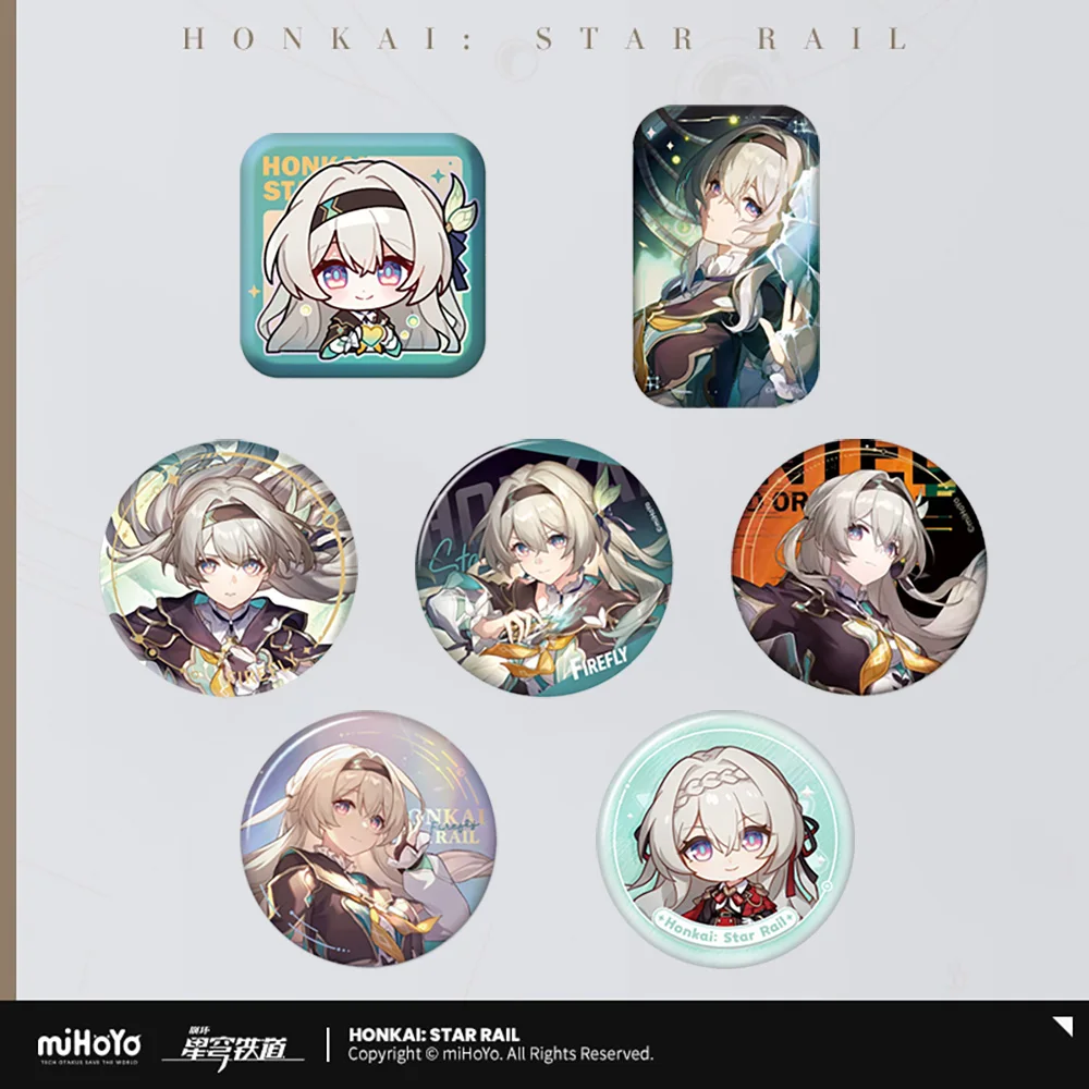 Sunsyea Official Honkai Star Rail Merch From miHoYo Firefly Badge Anime Collection