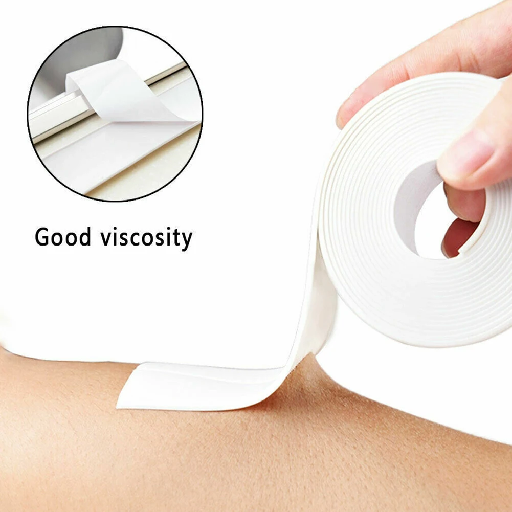 Description Picture 5 of item2M PVC Waterproof Tape Sink Crack Strip Kitchen Bathroom Bathtub Corner Sealing Tape Self Adhesive Sink Stove Crack Stickers