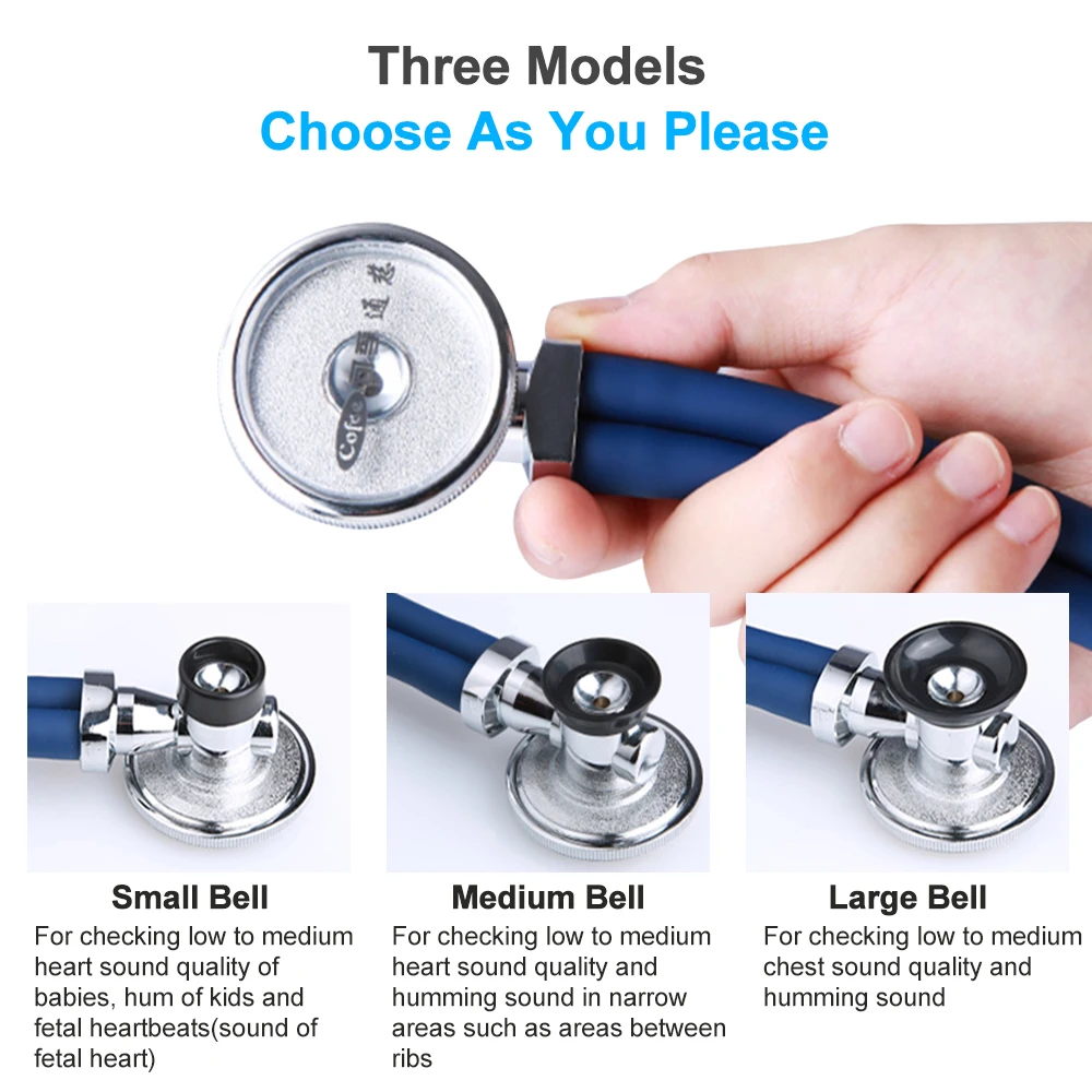 Cofoe Stethoscope Professional for Cardiology veterinary nurse dual head stethoscope,medical stethoscope
