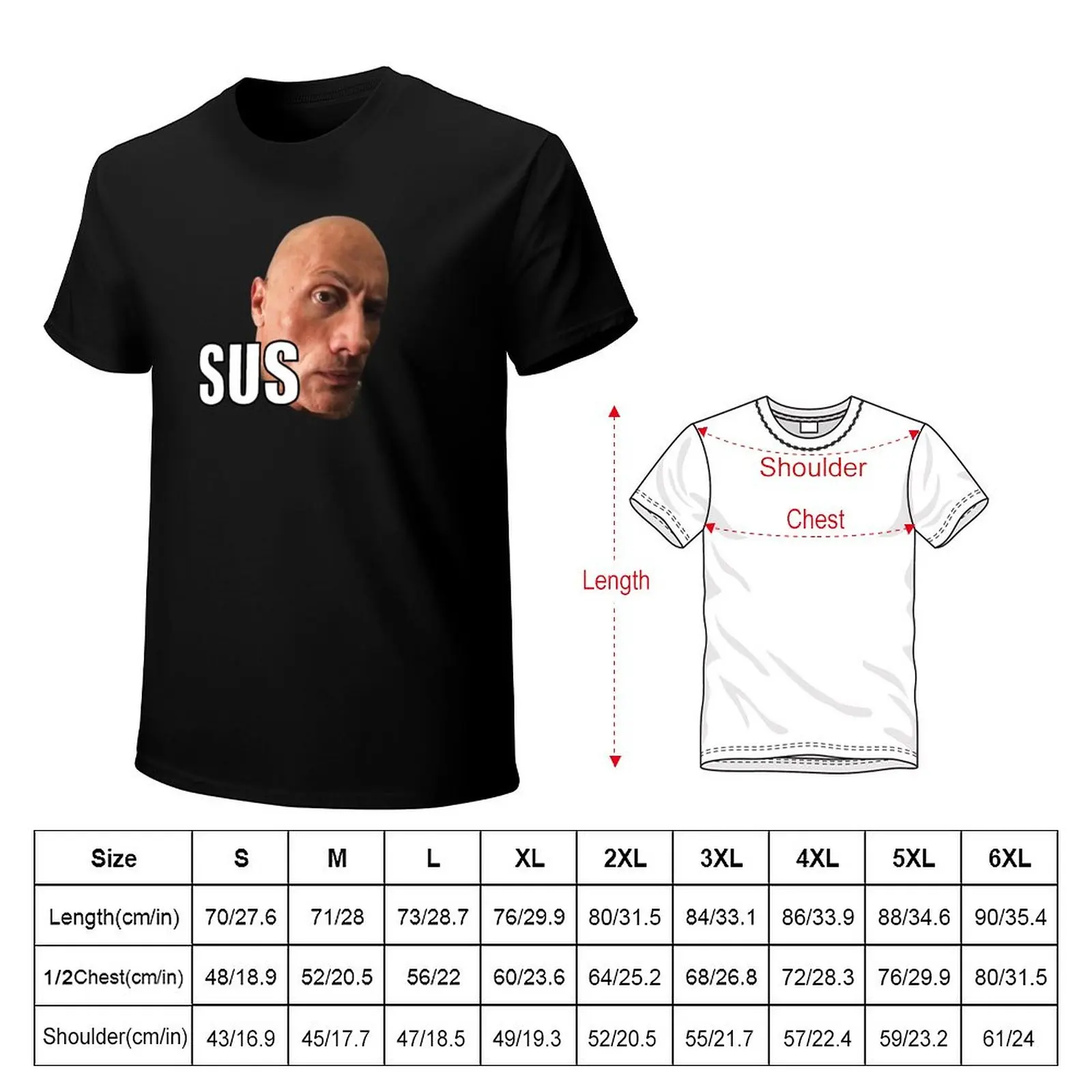 The Rock Meme T-Shirt plain T-Shirt short oversized t shirt Short t-shirt  clothes for men