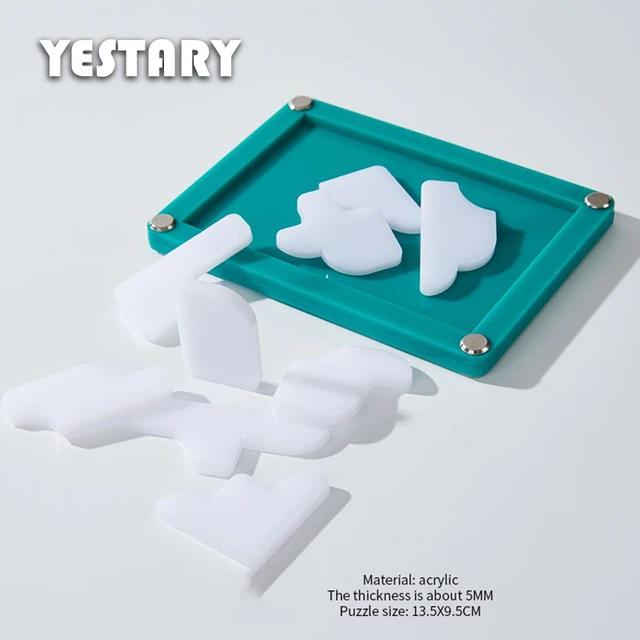 YESTARY-3D Acrylic Puzzle Brinquedos para Crianças, Quebra-cabeça, Jogo de  Tabuleiro, QI, Alta Dificuldade, Presente para Adultos - AliExpress