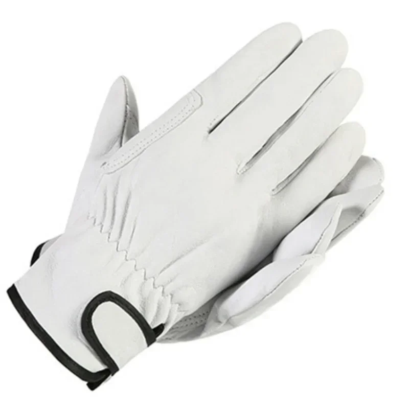 Premium Wear-Resistant Sheepskin Leather Work Gloves for Safety and Versatility
