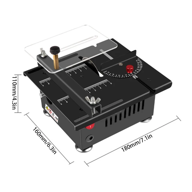Mini Multi-Functional Table Saw 0-90 Angle Cut Portable Saw Adjustables Electric Saw Set For Home Compact Heavy Duty Table Saw 5