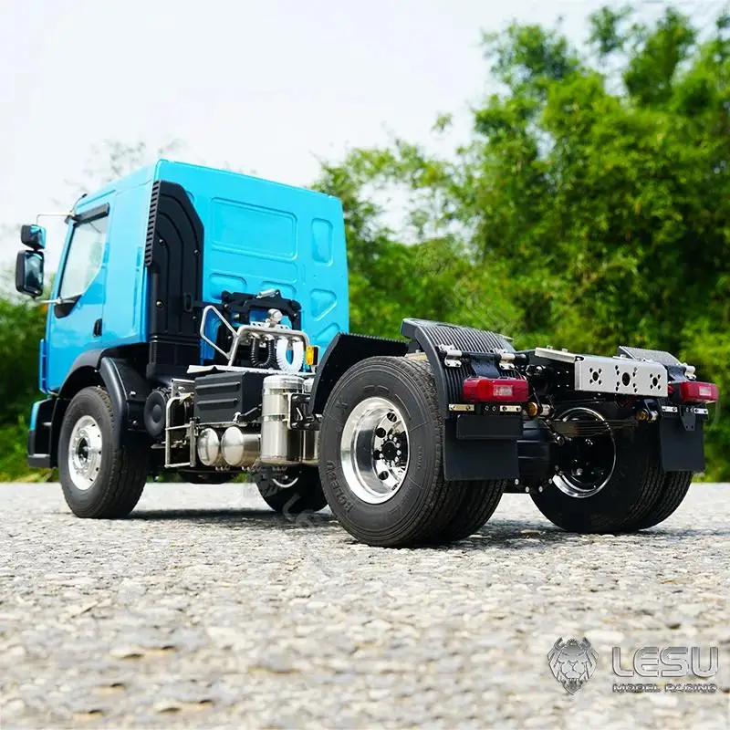 1/14 Truck model toy LESU housing two-axle tractor LS-Z0029 Metal chassis 3