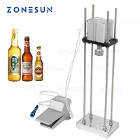 ZONESUN Pneumatic Beer Capping Machine Semi-automatic Cap Sealing Machine Manual Bottle Capper Commercial Bar Brewery 1