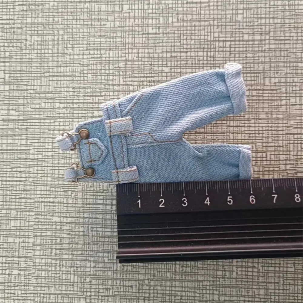 Fashion Trousers Doll Denim Pants Playing House Casual Wears Obitsu11 Overalls Dress Up Outfit Doll Clothes 1/12Bjd Doll