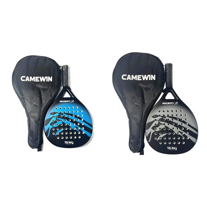 

CAMEWIN Padel Racket Beach Tennis Carbon Fiber EVA Face Tennis Paddle Racquet Racket With Padle Bag Cover