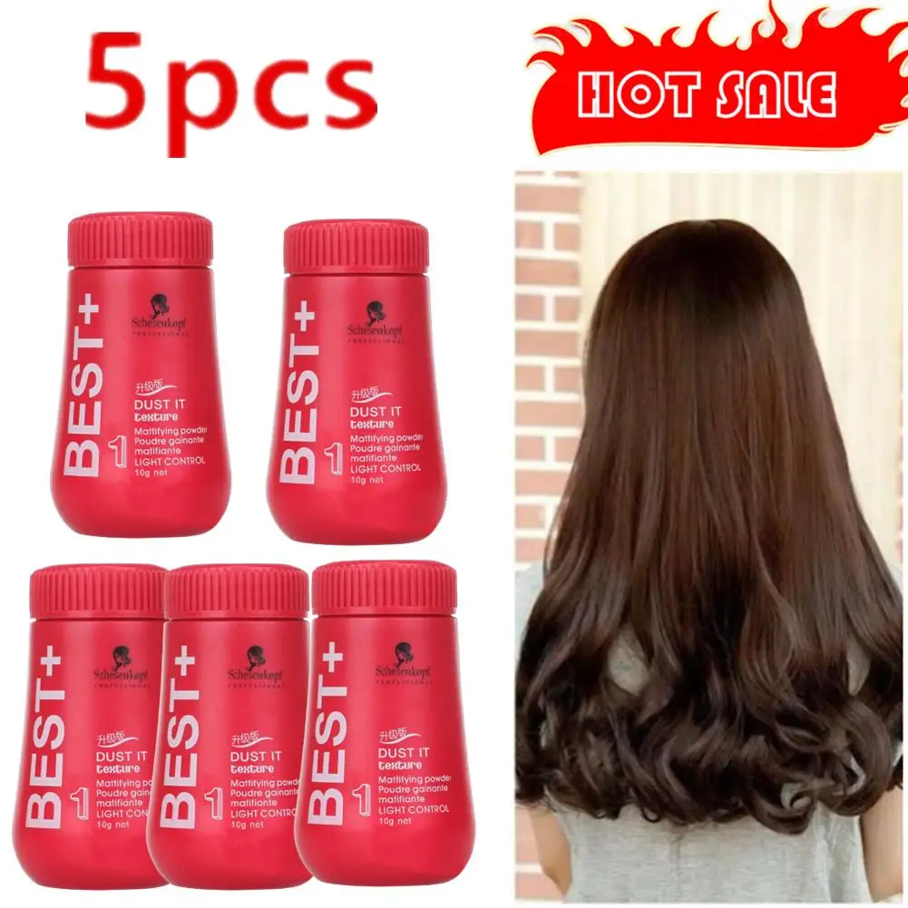 5pcs Fluffy Hair Powder Absorb Grease Clean Hair Increase Hair Volume Mattifying Hair Powder Finalize Hair Care Styling Product