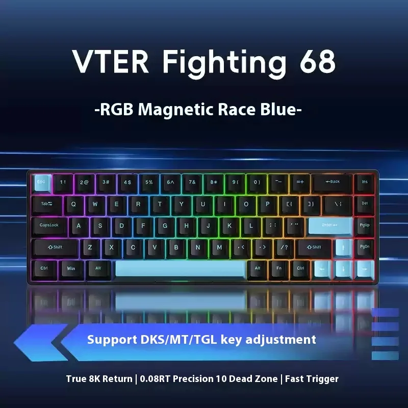 Vter Fighting68-0.08rt,1ms, 68 RGBライト,ホットスワップ,dks