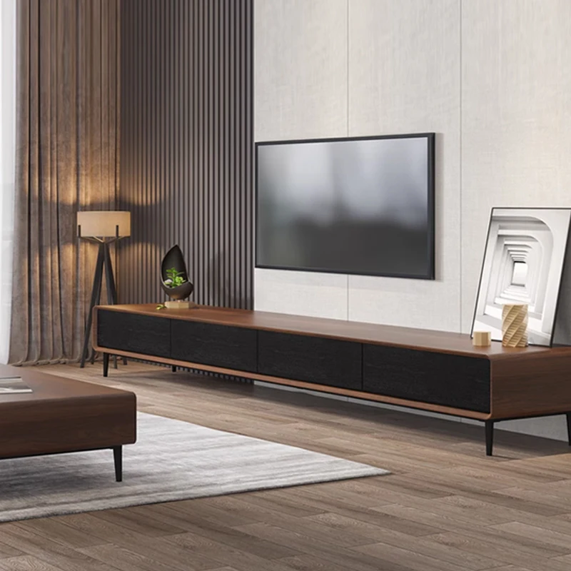 

Simple Modern Small Simple Modern Thin Floor TV Cabinet Solid Wood