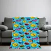 Cartoon S-Sesame Cute S-Street Printed comfortable and sofa living room bedroom Plush blanket suitable for home travel and gifts 2