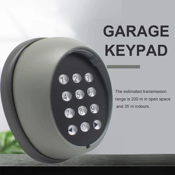 433MHZ Universal Rolling Code Receiver 1527 Wireless Numeric Keypad for Automatic Garage Door Swing Gate Sliding Gate Opener 1