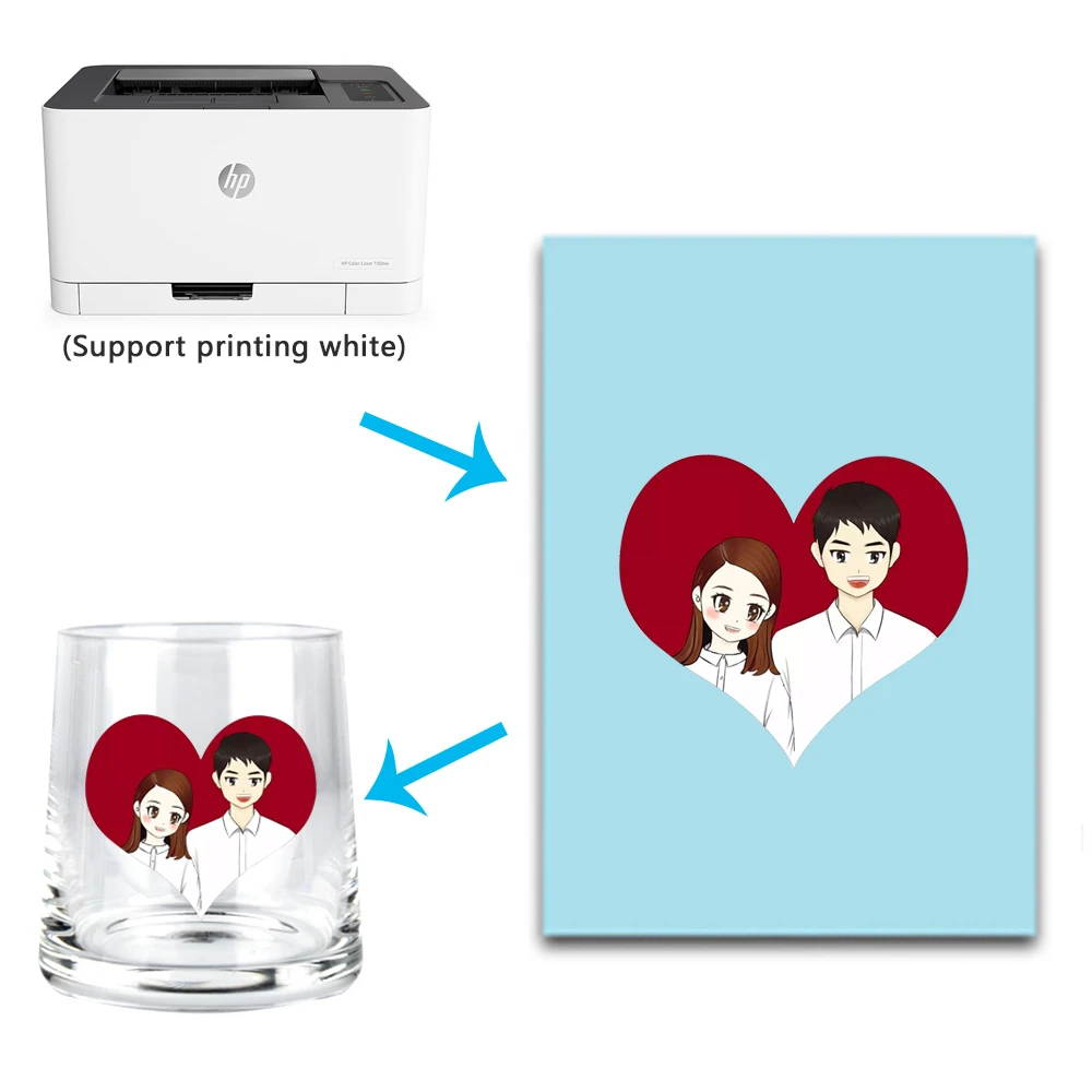 Blue paper WaterSlide Decal Paper Laserjet Transparent Clear Printable Blue paper WaterSlide Decal Paper Laserjet Transparent Clear Printable