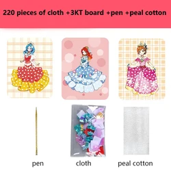 Creative Princess Dress - Up Doll Craft Kit - 3D Pasted Painting and DIY Dress Design (5)