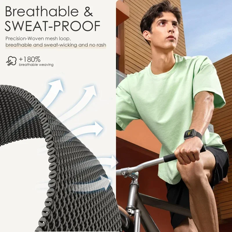 Elegant Milanese Loop Watch Strap - Stainless Steel Mesh Bracelet