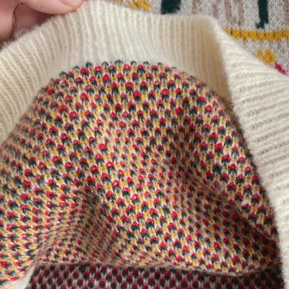 Men's Y2K Autumn Knitted christmas sweater Couple Luxury Sweatshirt Knitwear Pullover Winter Korean Clothes Style 2023 For Men