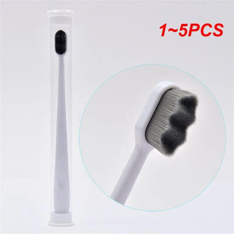 

1~5PCS Ultra-fine Soft Toothbrush Million Nano Bristle Adult Tooth Brush Teeth Deep Cleaning Portable Travel Oral Care