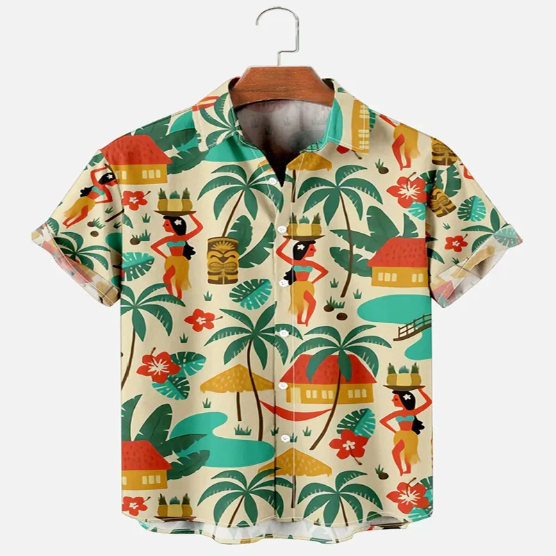 Aloha Beach Hippie Girl Short Sleeve Shirt 3D All Over Printed Hawaiian Shirt for Men and Women Casual Shirt Unisex yx girl hippie sunflower 3d all over printed rompers summer women s bohemia clothes