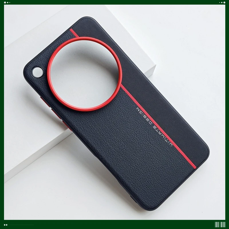 Minimalist Splicing PU Leather + Hard PC Anti-Fall Non-Slip Phone Case