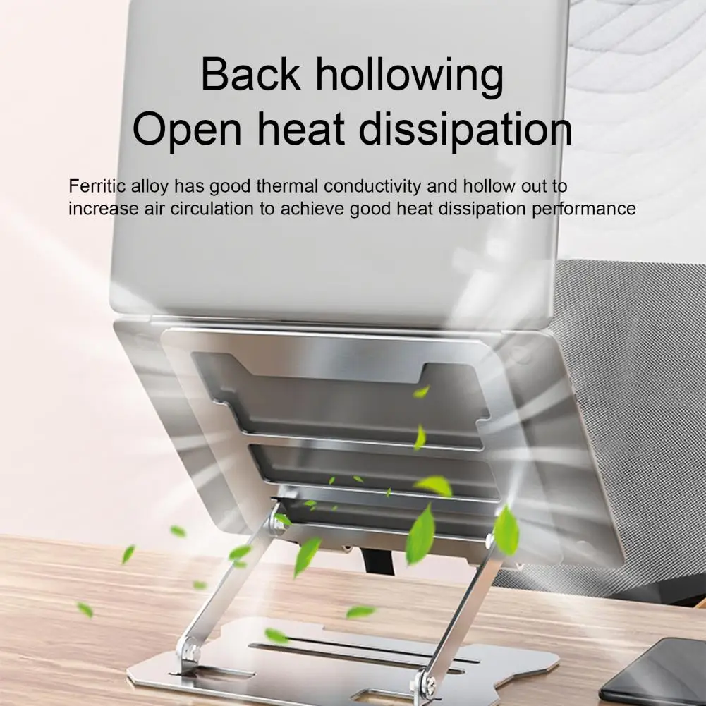 

Laptop Stand Multi-Angle Stable Non-Slip Strong Bearing Capacity Good Heat Dissipation Support Height Adjustable Notebook Holder