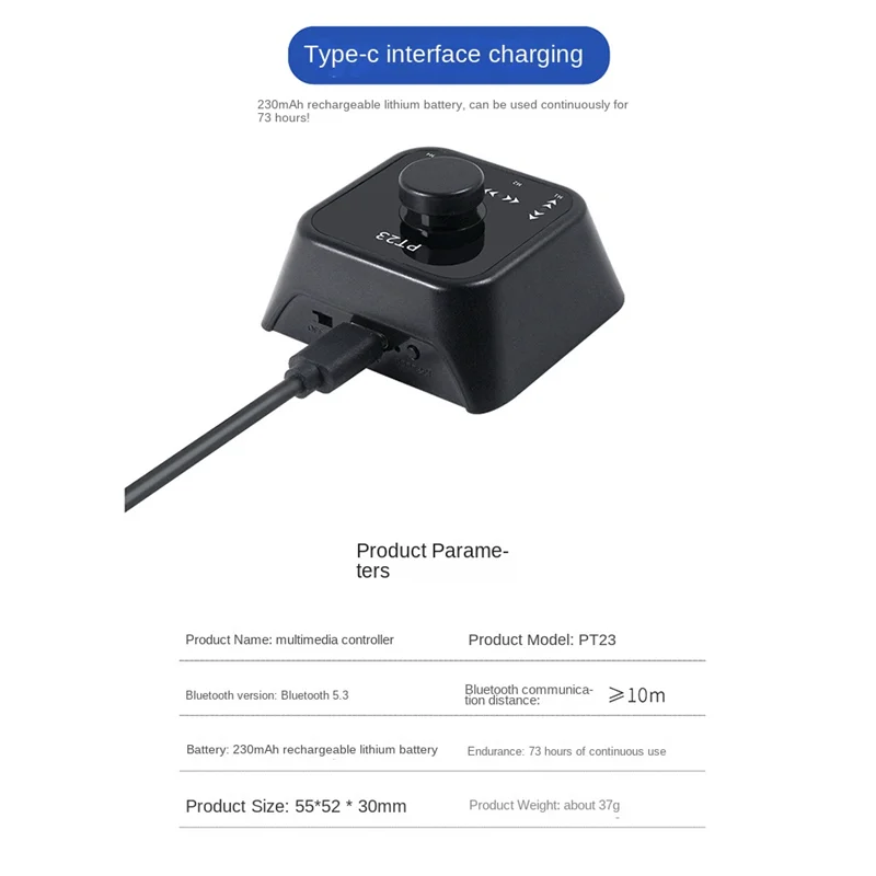 Wireless Page Turner Pedal Rechargeable Wireless Foot Switch for Tablet Smartphone Electronic Music Scores E-Books Black