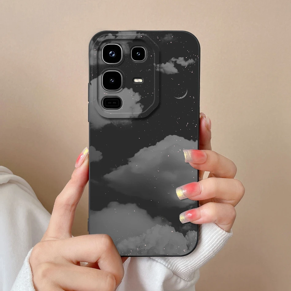 Cartoon Cute Design Phone Case - Full Protection Soft Liquid Silicone Back Cover Bumper