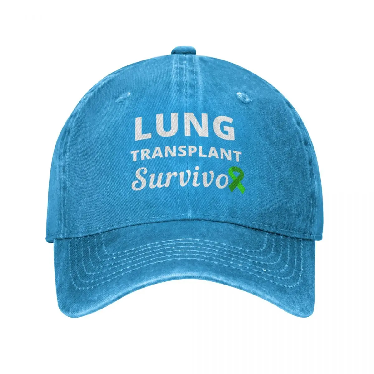 

Lung Transplant Survivor Baseball Cap Snap Back Hat Fashion Beach Mountaineering Women'S Cap Men'S