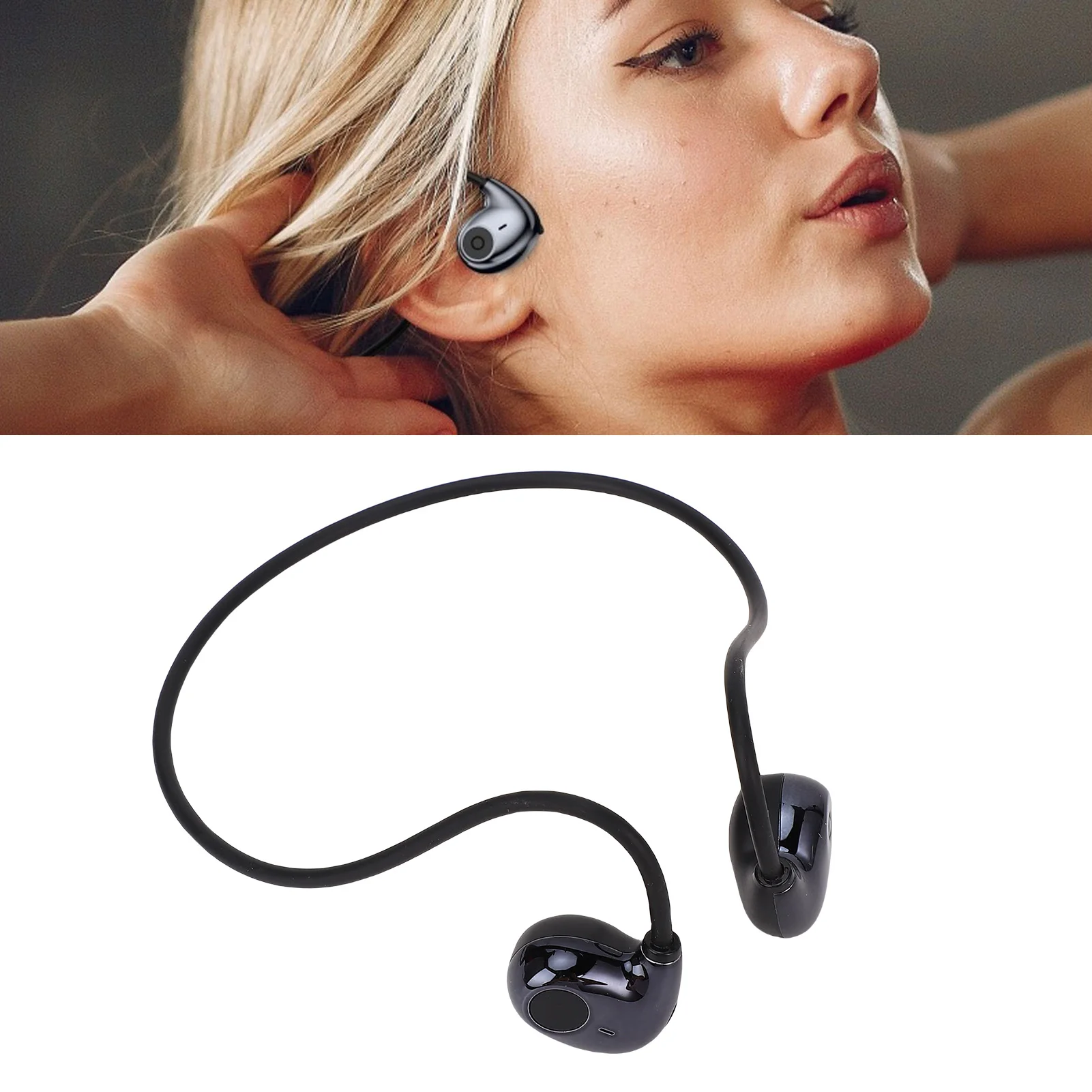 Wireless Ergonomic HiFi Sound Open-Ear Headphones - Lightweight Waterproof Design
