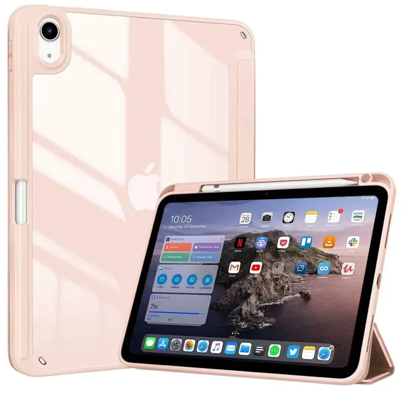 Sleek Protective Clear Back iPad Air Case - 10.9 to 11-Inch