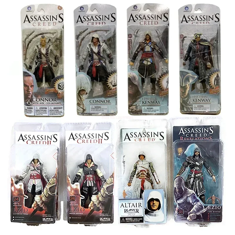 Assassin'S Creed Iii Action Figure Ezio Figuras Toys Neca Game Figurine Anime Figura Pvc Collection Model Doll Gift For Children