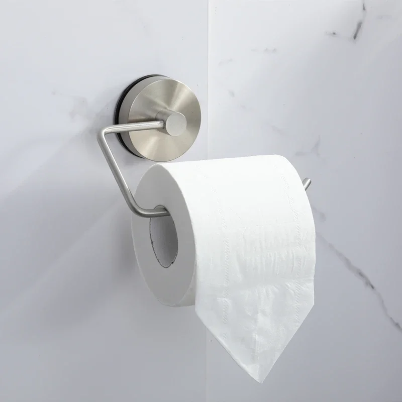 Self-Adhesive Toilet Paper Holder Bathroom Stainless Holder Toilet Punch-free Roll Paper Hook Kitchen Hook Storage