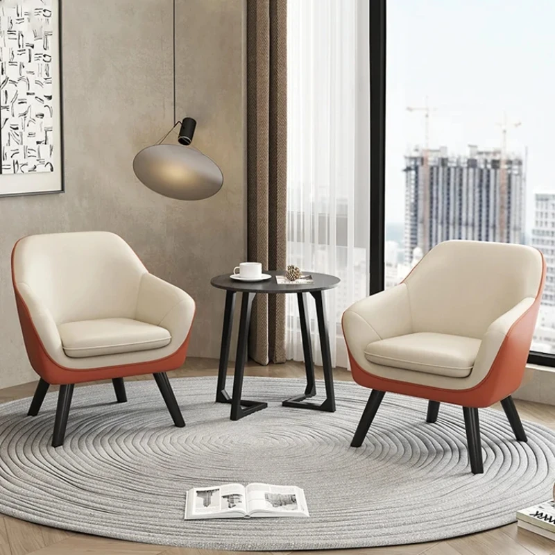 

Wooden Living Room Chair Lounge Single Vintage Armrests Bedroom Back Rest Luxury Chair Design Lazy Fauteuil Relax Home Furniture