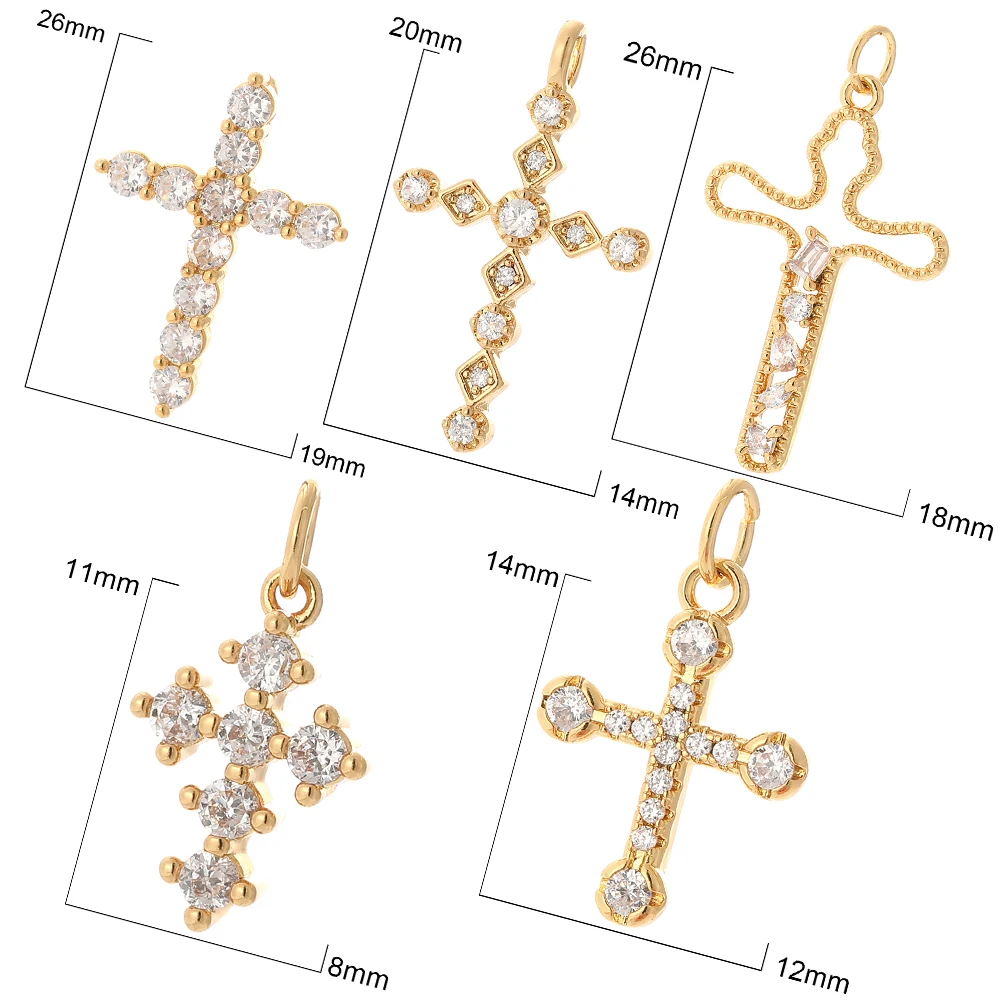 Cross Cute Dangle Jewelry, Charms For Earrings, Necklace, Bracelet