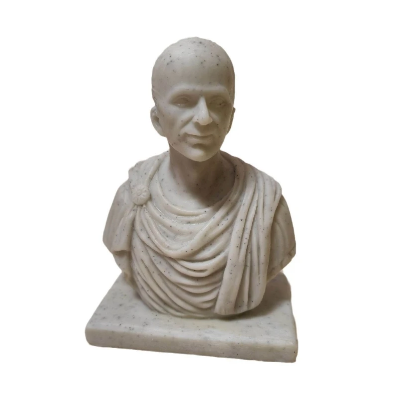 

Resin Julius Caesar Statues Pen Holder Pencil Holder Stationery Organizers DXAF