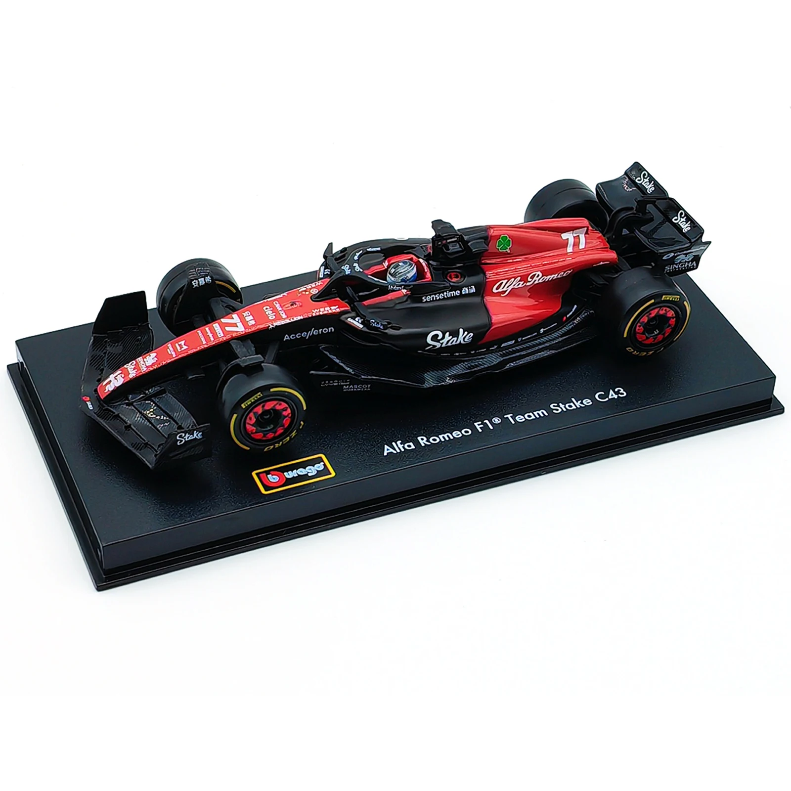 Bburago 1:43 2023 Alfa Romeo C43 F1 Formula Car Die Cast Vehicles Collectible Model Racing Toys 5