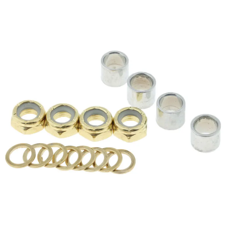 skateboard accessories 16 Pcs Longboard Bearing Spacers Washers Hardware Screws Mounting Bolts Four-wheeled Skateboard