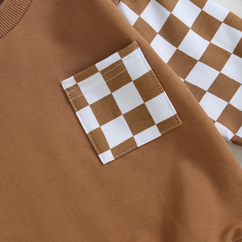 Checkerboard Baby Boy Outfit Set 5