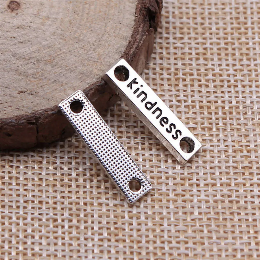 

Accesories Kindness Connector Charms Jewellery Making Supplies 23x6mm 10pcs