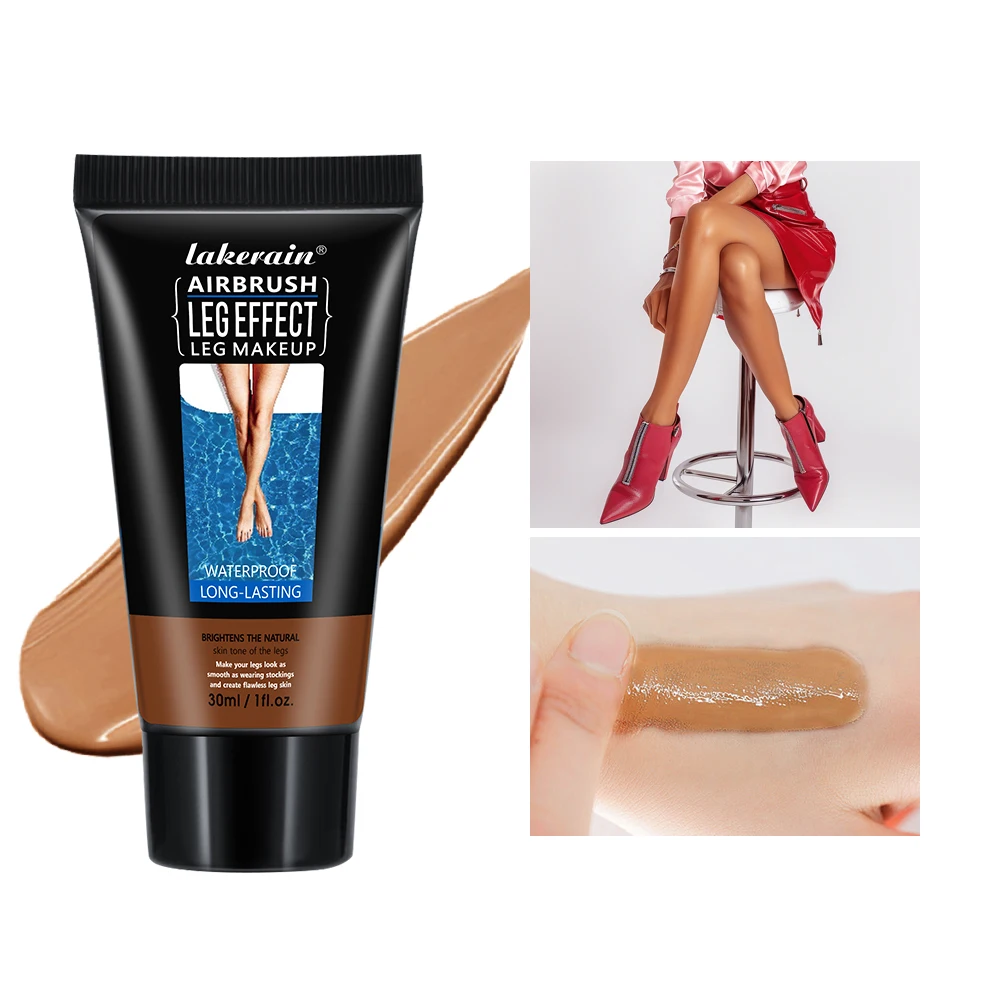 Leg Makeup Concealer Body Care Cream 30Ml Bronze Leg Makeup Moisturizing Liquid Body Foundation Fake Tan Cream Tanning Body Lotion Skin Care Even Skin Tone Concealer