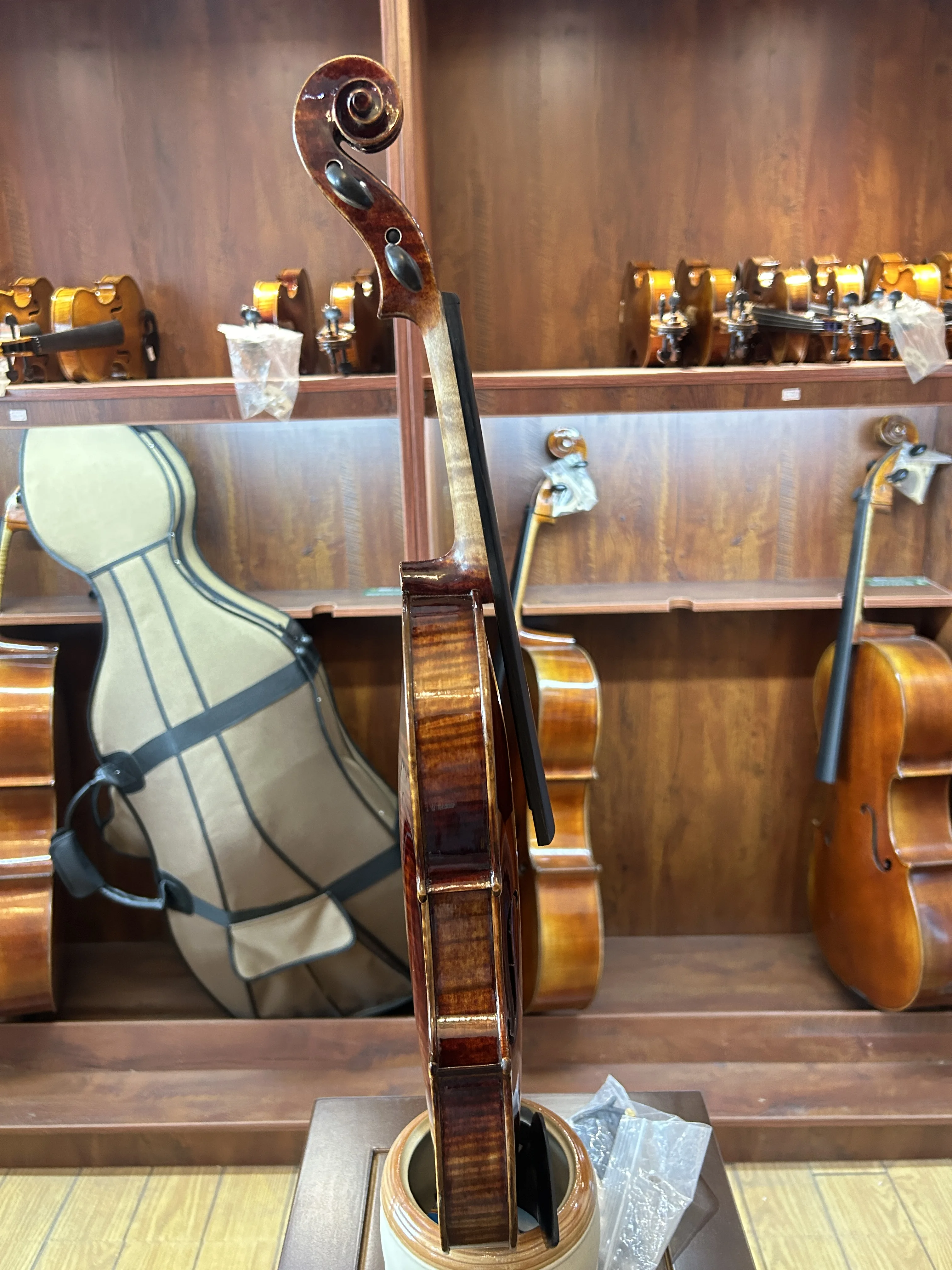 Handmade Violin Anka Instrument Stradivari Model Violin Flamed Violino Musical Instrument Violino Viol&iacute;n GFA-38