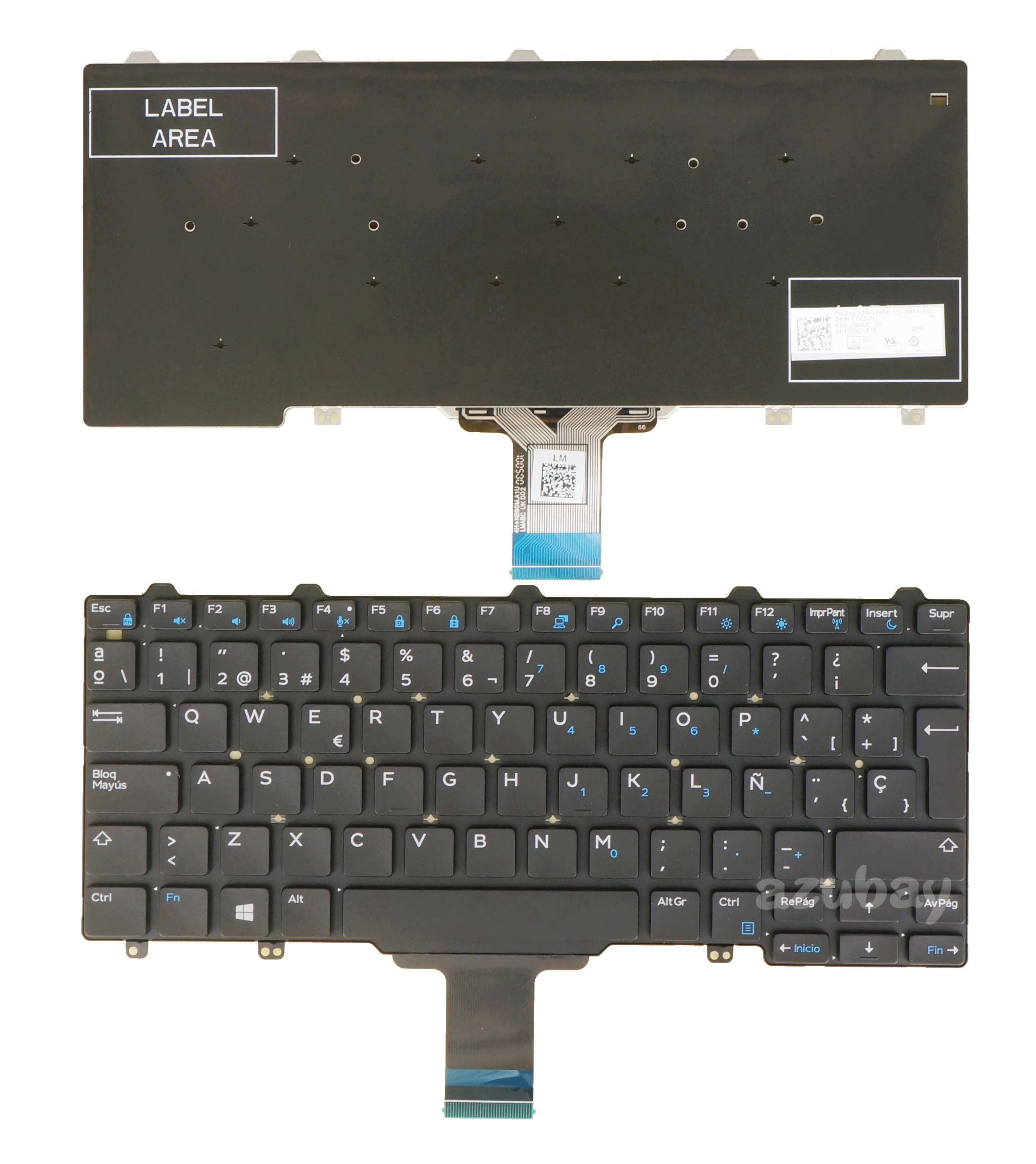 Spagnolo Tastiera Per Dell Latitude 3150 3160 5250 E5250 E5270 7250 E7250, 01K2Gn Pk1313O1A15 Nsk-Lmauc 0S