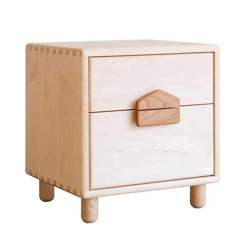 1All solid wood cottage children's bedside table bedroom bedside storage small cabinet