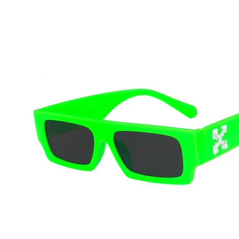 Hip-hop Square Sunglasses Hole Design Sun Glasses Vintage Shados Eyewear UV Protection Women Men