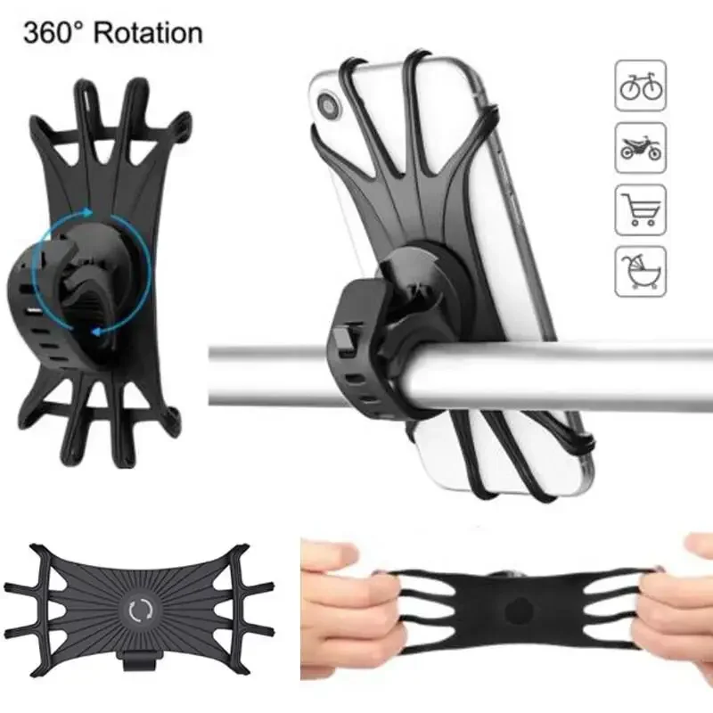 Silicone Bike Phone Holder For Universal Mobile Phones