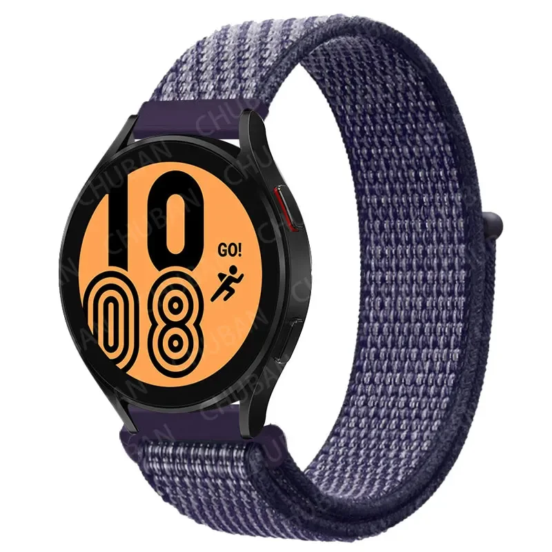 Nylon Loop Sport Watch Band Bracelet, 20mm/22mm Adjustable Strap