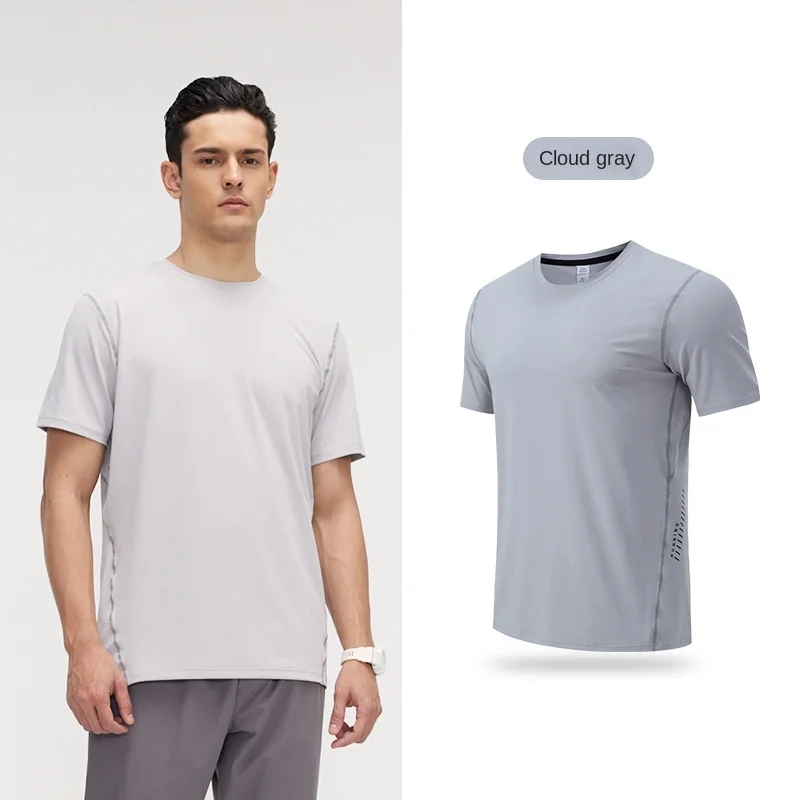 

Sports Quick-drying Clothes Men's Summer Moisture Absorption Breathable Round Neck Short-sleeved Thin Outdoor Cycling T-shirt